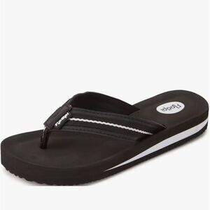 NWOT Floopi women’s Black Thong Sandals size 9.
